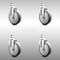 Service Caster 5 Inch 316SS Thermoplastic Rubber Wheel Swivel 12mm Threaded Stem Caster Set SCC-SS316TS20S514-TPRB-M1215-4 - alternate 3